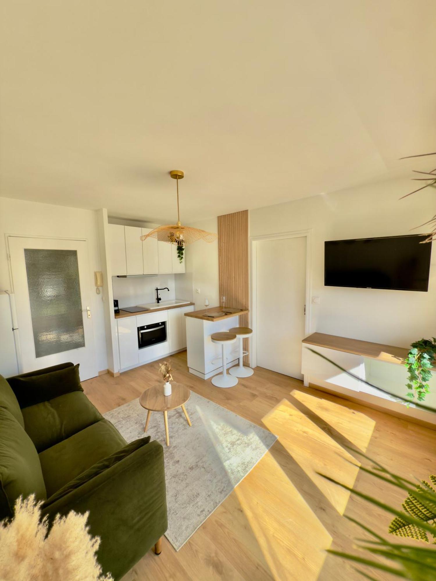 Appartement Cosy 1 Chambre Pour 2 Pers - Renove - Terrasse - Parking ดีนาร์ ภายนอก รูปภาพ
